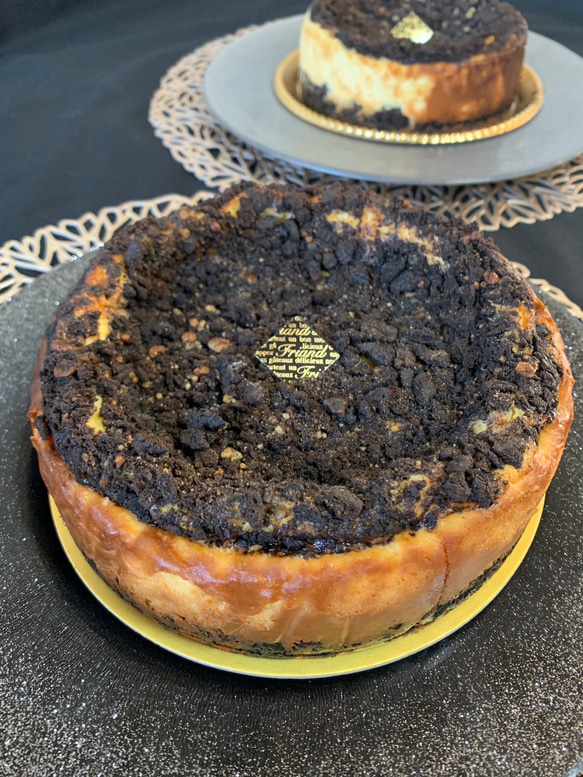 クッキークリームチーズケーキ 15cm ホール◇バースデーや記念日プレゼントにも☆ 2枚目の画像