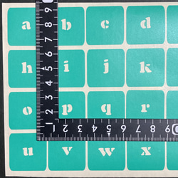 N様専用　ステンシルシール　小さいフォント＆数字 9枚目の画像