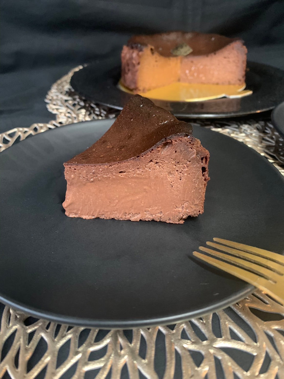 バスクチーズケーキ～プレミアムショコラ〜☆バースデーケーキや記念日プレゼントにも☆ 6枚目の画像