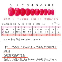 ＮＯ.78 ネイルチップ＊ニュアンスネイル　ブライダル　成人式　お呼ばれネイル　上品ネイル　可愛いネイル 和装 5枚目の画像