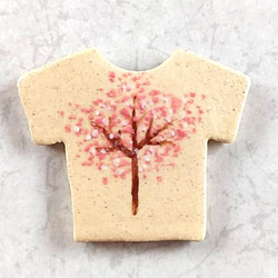 《送料無料》陶の箸置き【桜Tシャツ】 3枚目の画像