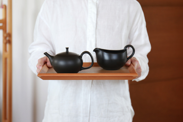 湯冷ましに、お手軽急須としても　愛知県常滑産・玉光窯さんのつくる常滑焼・湯冷まし・300cc 6枚目の画像