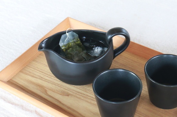 湯冷ましに、お手軽急須としても　愛知県常滑産・玉光窯さんのつくる常滑焼・湯冷まし・300cc 10枚目の画像