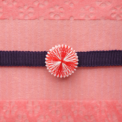 [母親節禮物] 螺紋手鞠腰帶扣-春天-康乃馨 第2張的照片