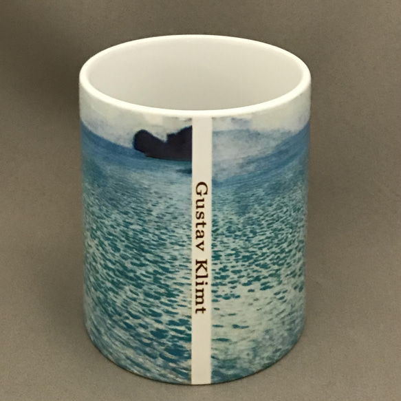 クリムト  アッター湖 マグカップ 2枚目の画像