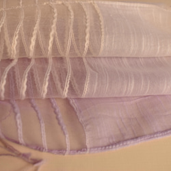 シルクとコットンの透かし織りストール「オーキッド」 17枚目の画像