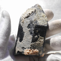天然石 約74mmモリオン(山東省産) 約116g 天然黒水晶 原石ラフ鉱物テラリウム素材[smr-220308-01] 6枚目の画像