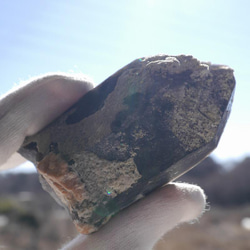 天然石 約74mmモリオン(山東省産) 約116g 天然黒水晶 原石ラフ鉱物テラリウム素材[smr-220308-01] 7枚目の画像