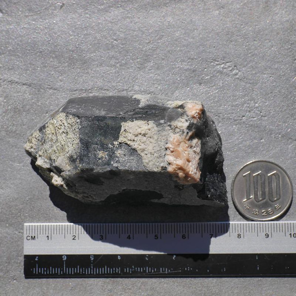 天然石 約74mmモリオン(山東省産) 約116g 天然黒水晶 原石ラフ鉱物テラリウム素材[smr-220308-01] 9枚目の画像