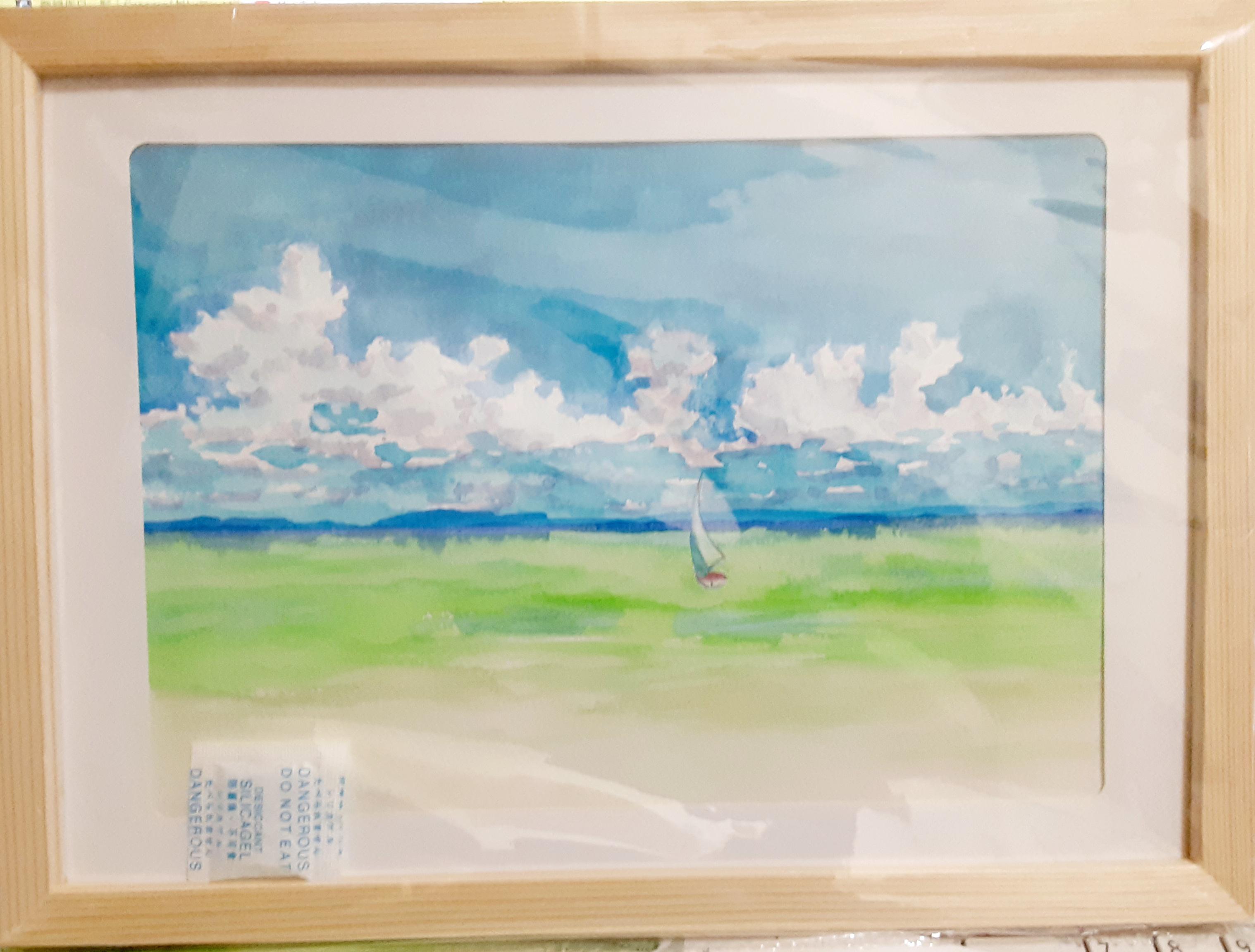 心を癒す教会アート｜教会の扉（ブルー）｜神聖な光を届ける