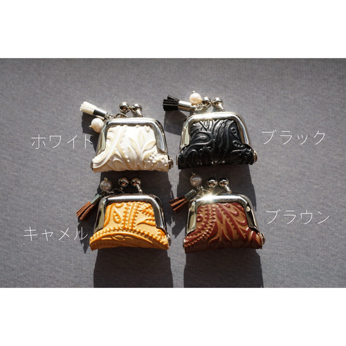 ペイズリー柄のがま口アクセサリーケース / ミニミニポーチ ペイズリー柄のがま口アクセサリーケース / ミニミニポーチ