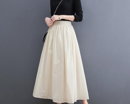 米値下げ【美品】ATON 麻 ベルト ロングスカート 10001752_14.jpg