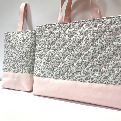 レッスンバッグ 絵本袋 通園バッグ ハンドメイド リバティ