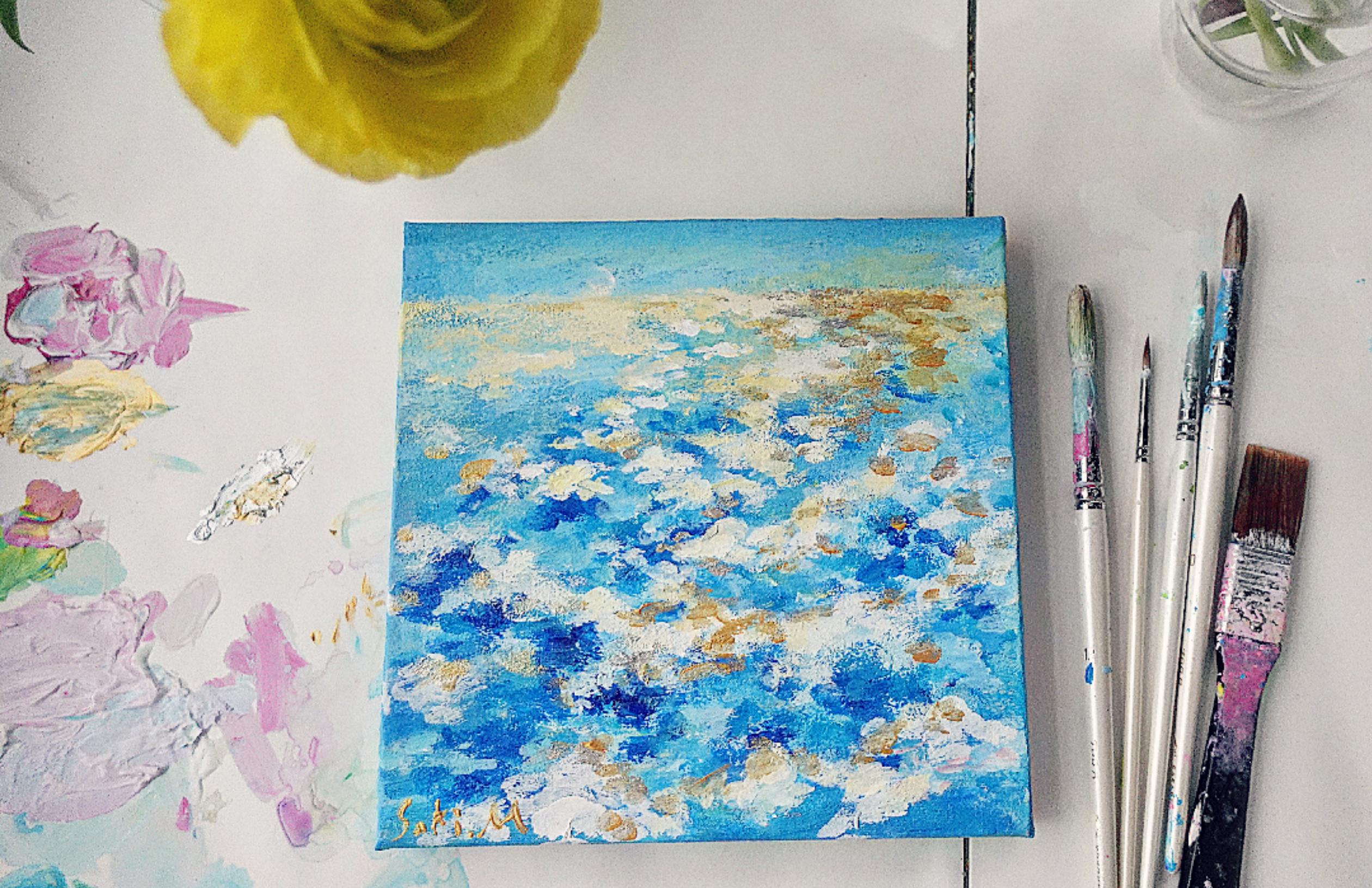 受注制作 遠くから眺める 絵画 むらいさき 通販 13559807