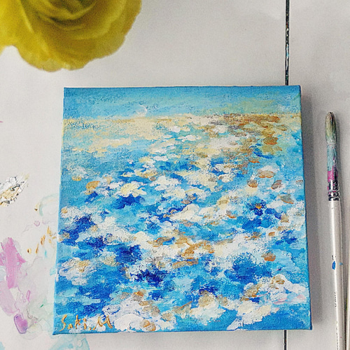 受注制作 遠くから眺める 絵画 むらいさき 通販 13559807