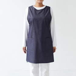 ビブエプロン　bib apron / ライトオンスデニム　インディゴ 10枚目の画像