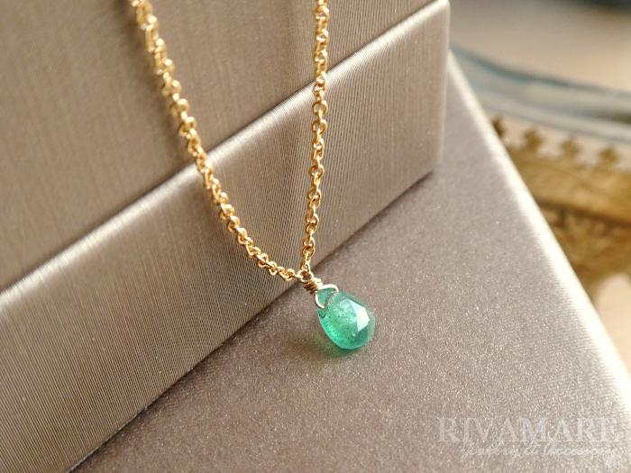 エメラルドネックレス 愛と活力 テンプルオブザ・サン★9K