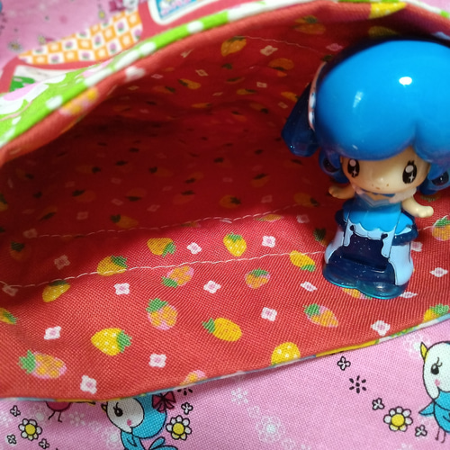 ハニーチューン♥巾着袋 ピンクス pinks パッチワーク 入園入学準備