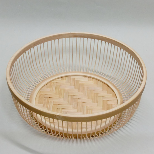 駿河竹千筋細工 盛籠100 伝統工芸の竹細工 その他インテリア雑貨