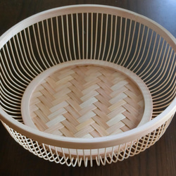 駿河竹千筋細工 盛籠100 伝統工芸の竹細工 その他インテリア雑貨 竹