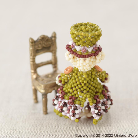 【Creema限定】【手作りキット】パーティーテディベアセット～Kogiku ・Nishiki～ 12枚目の画像