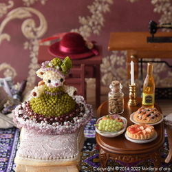 【Creema限定】【手作りキット】パーティーテディベアセット～Kogiku ・Nishiki～ 6枚目の画像