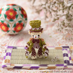 【Creema限定】【手作りキット】パーティーテディベアセット～Kogiku ・Nishiki～ 9枚目の画像