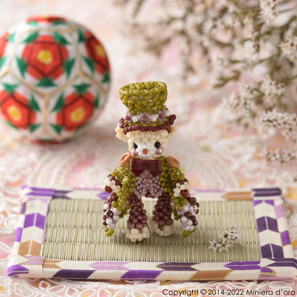 【Creema限定】【手作りキット】パーティーテディベアセット～Kogiku ・Nishiki～ 9枚目の画像