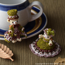 【Creema限定】【手作りキット】パーティーテディベアセット～Kogiku ・Nishiki～ 15枚目の画像