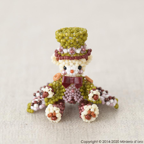 【Creema限定】【手作りキット】パーティーテディベアセット～Kogiku ・Nishiki～ 10枚目の画像