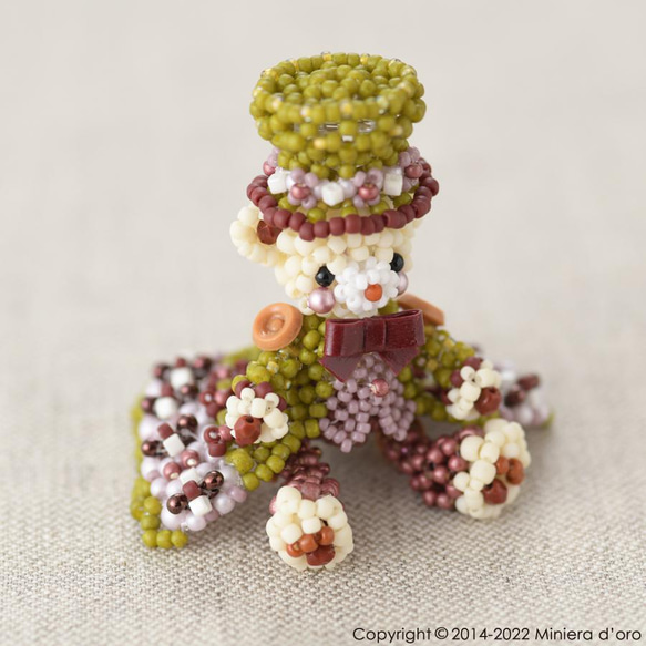 【Creema限定】【手作りキット】パーティーテディベアセット～Kogiku ・Nishiki～ 11枚目の画像