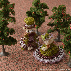 【Creema限定】【手作りキット】パーティーテディベアセット～Kogiku ・Nishiki～ 16枚目の画像