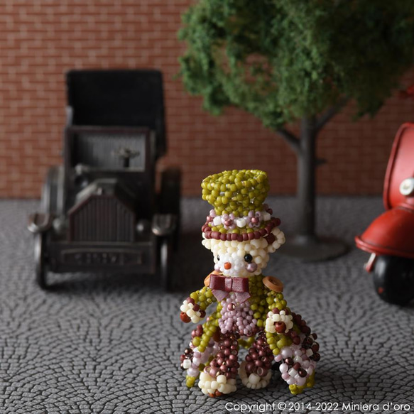 【Creema限定】【手作りキット】パーティーテディベアセット～Kogiku ・Nishiki～ 3枚目の画像