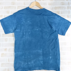 【藍染の森】手染めオーガニックコットンTシャツ　No.2 4枚目の画像