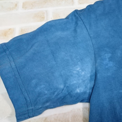 【藍染の森】手染めオーガニックコットンTシャツ　No.2 2枚目の画像