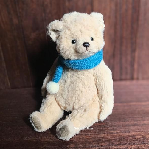 テディベア ブルーのマフラー ぬいぐるみ Naomi Bear 通販 13560879