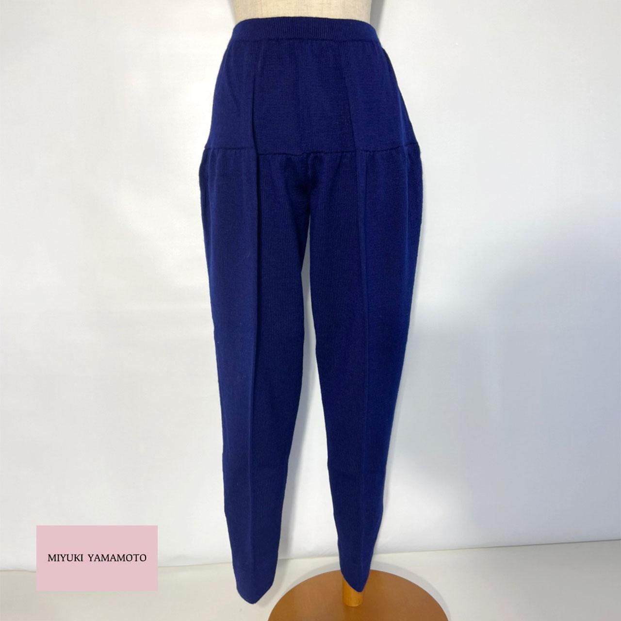 ニット スリムスラックス ネイビー ★287 SLIM SLACKS NAVY　法被セットアップ