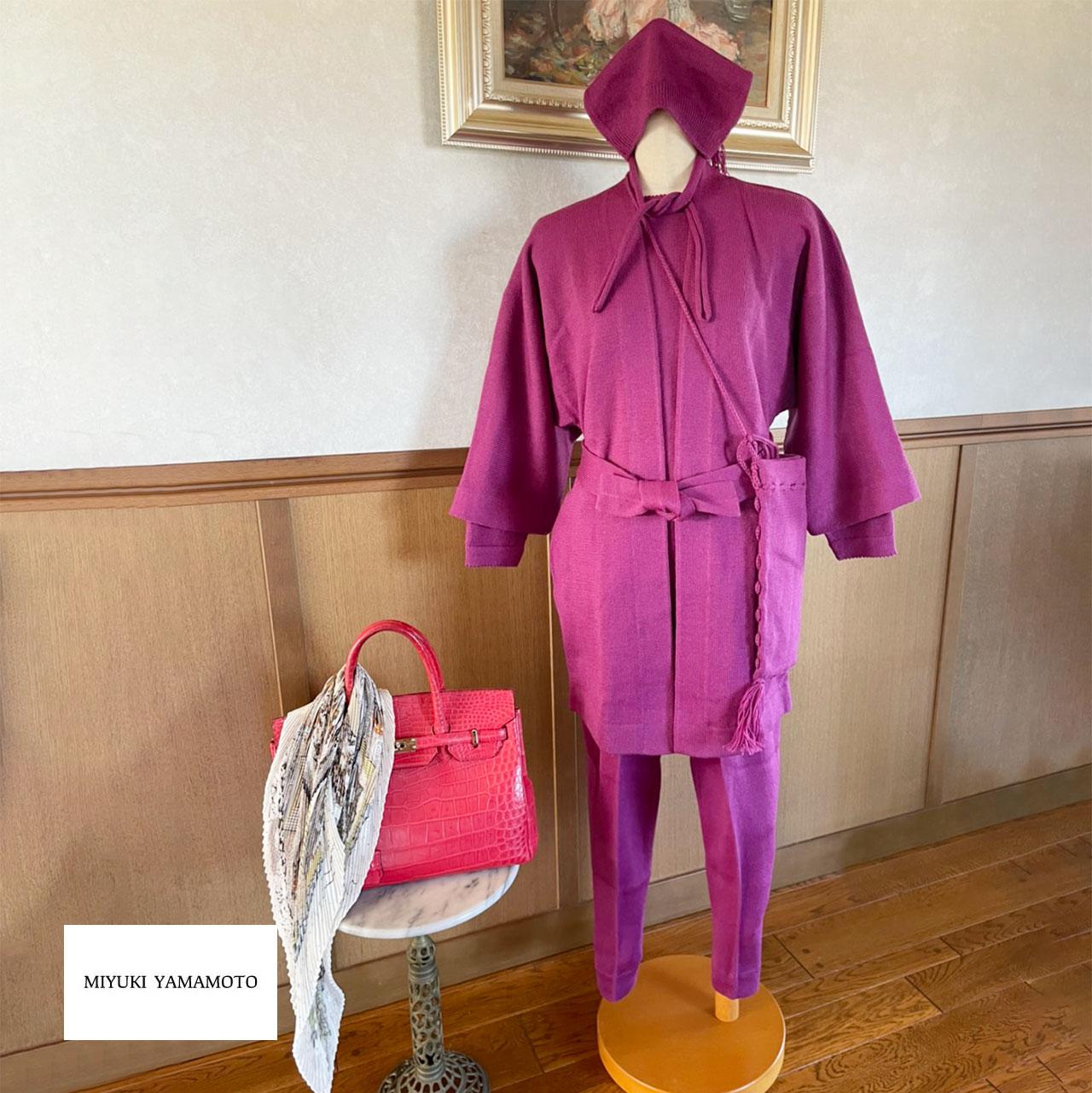 ニット ★ 290 法被 半纏　パープル