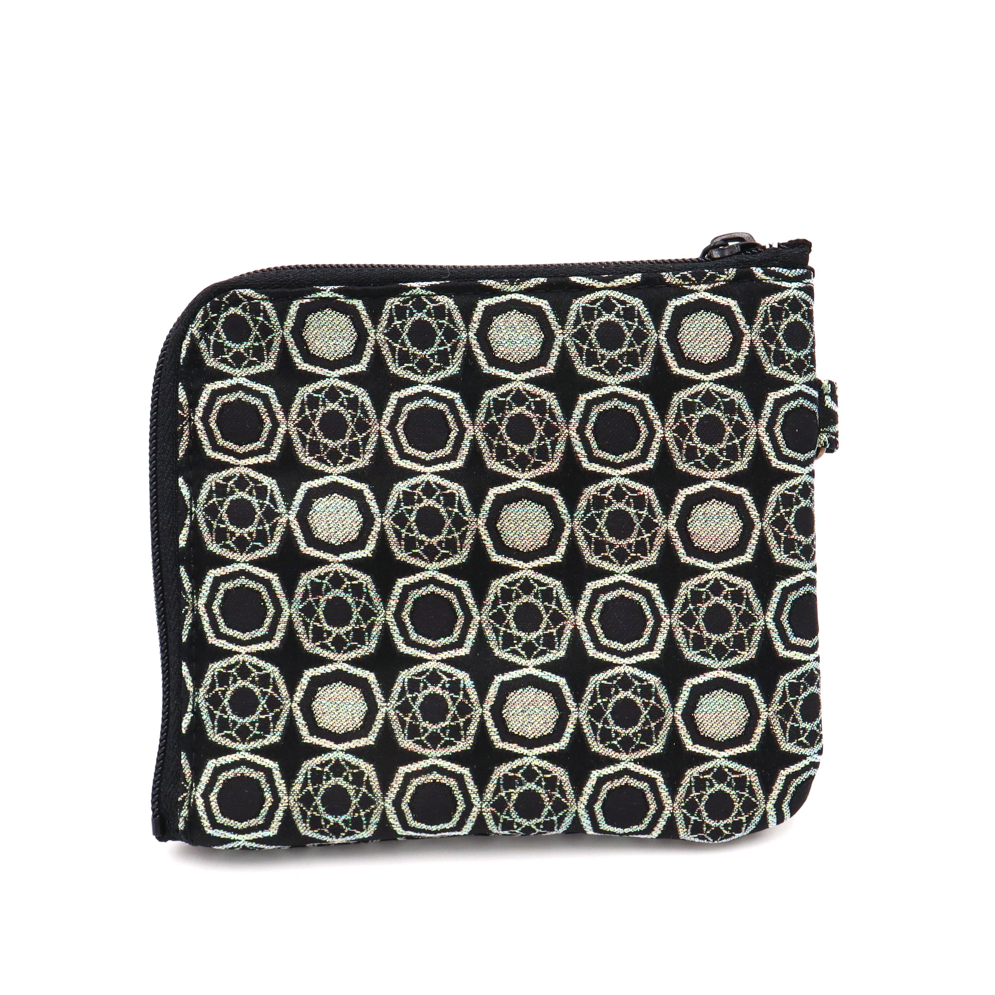 京の錦織　光峯錦織工房　干支の柄を楽しむ　巳年　へびの柄　L字コンパクト財布