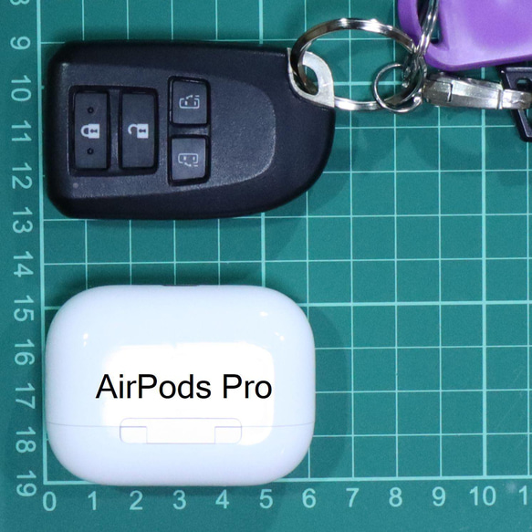 本革エアーポッズプロケース/スマートキーケース/バッグ型/ミニポーチ/AirPods Pro用 9枚目の画像