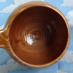 秋田杉の一木彫りコーヒーカップ 7枚目の画像