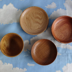 桑の木のミニカップと3種の豆皿セット 3枚目の画像