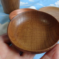 桑の木のミニカップと3種の豆皿セット 10枚目の画像