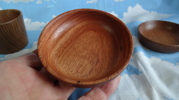 桑の木のミニカップと3種の豆皿セット 9枚目の画像