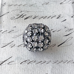 Rhinestone Ball Beads 約17mm×18mm [BE-095]＊1個＊Vintage＊ 2枚目の画像