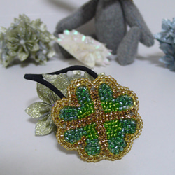 四つ葉のクローバーヘアアクセサリー[21016] ヘアゴム akiiii 通販