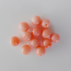 ５ｍｍ 天然色 ピンク珊瑚 丸玉ピアス【金属アレルギー対応】　AP-＃157 10枚目の画像