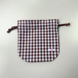 BI-COLOR POUCH / S SIZE ( BRN × BEG ) 2枚目の画像