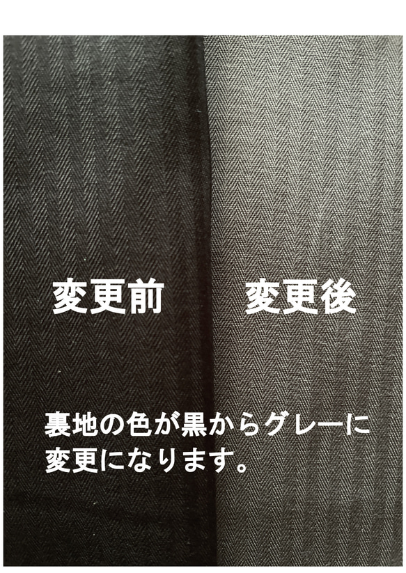 岡山デニム　ミニ　ショルダーバッグ　マチ広　自立　（ブラック×ネイビー） 7枚目の画像