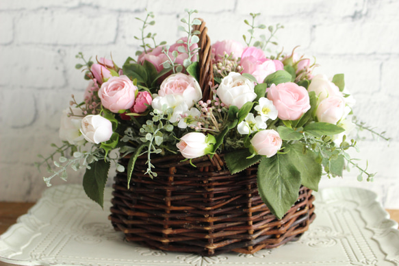 Pink Rose Basket 3枚目の画像